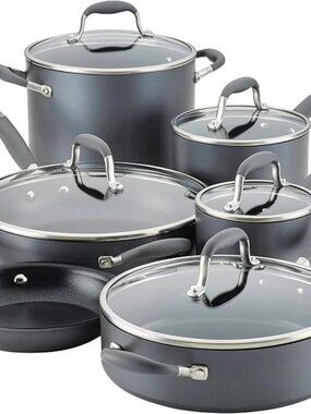 Anolon 84631 Advanced Home 11-Piece Cookware Set - Moonstone